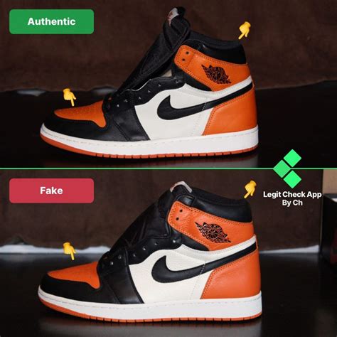 real vs fake nike jordan 1s